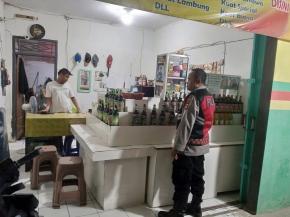 Antisifasi Gukamtibmas Diwilayah Hukum Polsek Tempuran, Himbau Toko Jamu Agar Tidak Menjual Miras