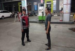 Upaya Kembali Kunjungi SPBU, Prekat Polsek Banyusari Berikan Rasa Aman
