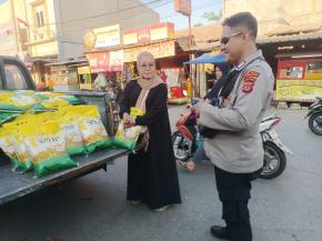 Upaya Polsek Purwasari Sediakan Beras SPHP Murah Untuk Masyarakat di Wilayah Binaan