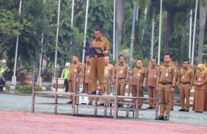 Sekda Kabupaten Bekasi Endin Samsudin Sampaikan 4 Poin Penting pada Apel Pagi dan Hakordia 2025