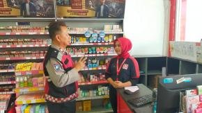Personil Polsek Telagasari Laksanakan Patroli Rutin di Sekitar Pertokoan dan Objek Vital, Cegah Gangguan Kamtibmas