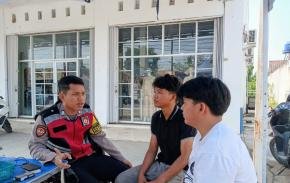 Bhabinkamtibmas Polsek Telagasari Lakukan Sambang dan Sebar Himbauan TPPO