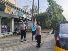 Polsek Kotabaru Gelar Patroli KRYD Sambang Mini Market Himbau Juru Parkir