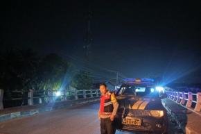Patroli diwilayah Hukumnya terutama dijalan sepi dan di waktu Rawan Curas, Rutin Dilaksanakan Polsek Tempuran Res Karawang.