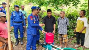 Polairud Polda NTB Bangun Sumur Bor dan Salurkan Tandon Air Bersih di Sekotong