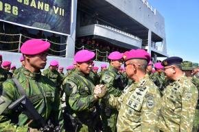 Mobile Gobang VII Bersiap ke Perbatasan, Komandan Pasmar 3 Hadiri Upacara Penyambutan