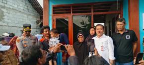 Kapolsek Tirtajaya bersama Anggota Polsek Tirtajaya melaksanakan Monitoring dan Pengamanan Kunjungan Kerja Bupati Karawang