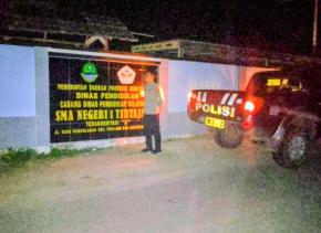 Anggota Polsek Tirtajaya Kontrol Keamanan Sekolah-sekolah di Wilayah Tirtajaya