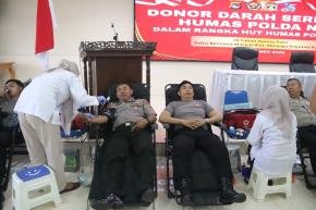 Peringati HUT Humas Polri ke-75, Polda NTB Gelar Donor Darah Serentak Targetkan 300 Lebih Kantong Darah