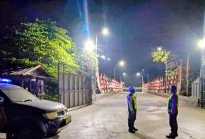Upaya Polsek Pangkalan Lakukan Patroli Prekat, Imbau Security PT. Juishin untuk Jaga Keamanan Pabrik