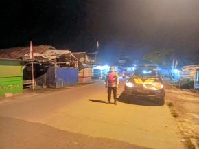 Cegah Curas dan Kerawanan Lainnya, Personil Polsek Laksanakan Patroli Ke Perbatasan Wilayah Hukum Polsek Tempuran.