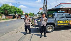 Dalam Giat Patroli Prekat Siang hari, Polsek Rengasdengklok Sisir Jalan raya dan Obyek Vital
