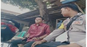 Polisi Polsek Lemahabang Imbau Warga Desa Karyamukti Untuk Tetap Pertahankan Kamtibmas