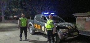 Menjaga Perbatasan, Anggota Polsek Telagasari Lakukan KRYD Antisipasi Gukamtibmas Malam