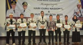 HGN, PGRI Kota Sukabumi Menggelar Resepsi Malam Anugerah Insan Pendidikan “Hebat”