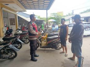 Dalam Giat Patroli Pekat Lodaya Premanisme, Aipda M. Ahri dkk Berikan Himbauan Kepada petugas Parkir, .