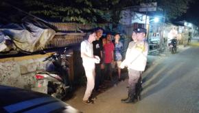 Polsek Batujaya melaksanakan Patroli Gabungan Antisipasi Kenakalan Remaja pada Malam Hari