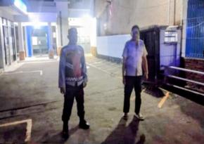 Bripka Satim Kembali Kunjungi Bank BRI Gempol Patroli Prekat Polsek Banyusari di Malam Hari