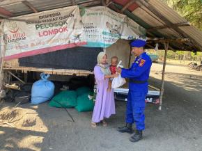 Polairud Lombok Utara Gelar Baksos untuk Warga Pesisir Dusun Malimbu