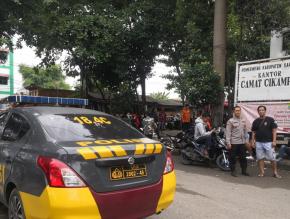 Patroli Pagi Polsek Cikampek Pantau Perkantoran Antisipasi Gukantibmas