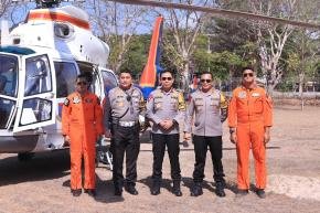 Wakapolda NTB Patroli Udara dan Cek Pos Pengamanan MotoGP Mandalika