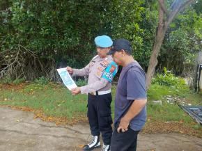 Upaya Personil Polsek Tempuran Kembali Gencar Melaksanakan Sosialisasi QR Barcode Yanduan Divpropam Polri kepada Masyarakat.