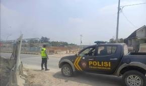 Polsek Pangkalan Kembali Laksanakan Patroli Wilayah Guna Awasi Situasi Kamtibmas di Lokasi Proyek Tol Japek 2