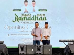 Bazar Ramadan Hidupkan Asa UMKM Karawang, Bupati Aep: Media dan Pelaku Usaha Jadi Mitra Pembangunan 