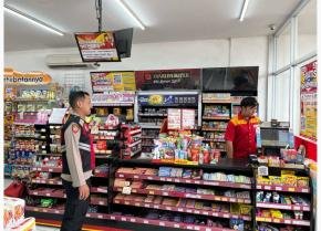 Upaya Polsek Pangkalan Laksanakan Patroli Prekat, Cegah Gukamtibmas di Pertokoan Minimarket