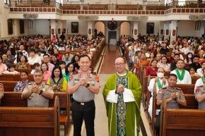 Minggu Kasih di Gereja Santa Maria Mataram, Wakapolda NTB Ajak Keluarga dan Tokoh Agama Pelihara Kamtibmas