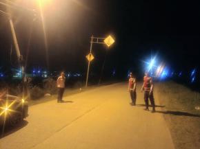 Kapolsek Batujaya bersama Anggotanya Ciptakan Keamanan dan Ketertiban serta Kondusifitas di Perbatasan Wilayah