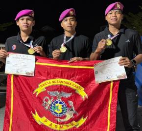 Prestasi Gemilang, Atlet Pasmar 3 Taklukkan Kejurda Muaythai Banten 2026 dengan 3 Emas