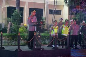 Kapolres Subang Pimpin Langsung Apel KRYD Malam Minggu, Tekankan Untuk Selalu Jaga Kamtibmas