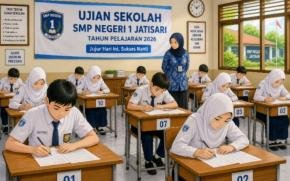 Menapaki Ujian, Menjemput Masa Depan: 437 Siswa SMPN 1 Jatisari Berjuang dengan Harapan