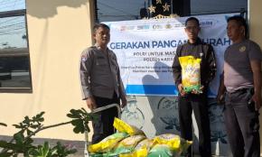 Gerakan Pangan Murah (GPM) Terus Di Gelar Depan Makopolsek Klari