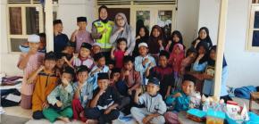 Dalam rangka Kegiatan Polisi Sahabat Anak, Panit Binmas Kunjungi Sekolah Agama Masdjid Riyadul Mutaqqin Desa Kemiri