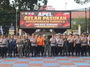 Polres Subang Gelar Apel Pasukan Kesiapsiagaan Karhutla, Pastikan Personel dan Sarana Siap Hadapi Potensi Kebakaran Hutan dan Lahan