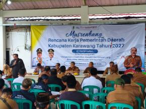 Kapolsek Batujaya mengikuti Kegiatan Musrenbang RKPD Kecamatan Batujaya tahun 2026 untuk Tahun Anggaran 2027