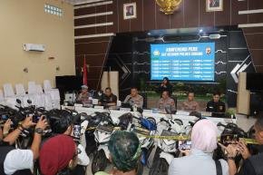 Polres Subang Bongkar Jaringan Curanmor, 9 Pelaku Diamankan dan 21 Motor Hasil Curian Disita