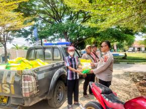 Polsek Purwasari Polres Karawang Permudah Masyarakat Mendapatkan Beras SPHP (Stabilitas Pasokan Dan Harga Pangan) Murah