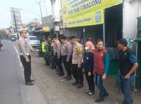 Pengamanan Kelancaran Arus Mudik Pospam Cikalong Kondusif