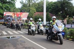 Polres Subang Gelar Patroli Show of Force, Pastikan Situasi Kamtibmas Tetap Kondusif