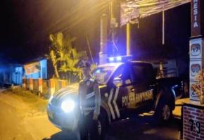 Aiptu Deni Anggota Prekat Polsek Banyusari Giat Patroli Jalan Raya Antisipasi Kejahatan