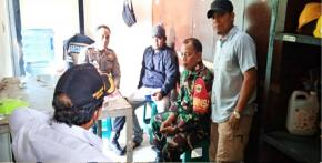 Sinergitas TNI, POLRI. Bhabinkamtibmas bersama Babinsa Desa Amansari Sambang Silaturrahmi Tokoh masyarakat