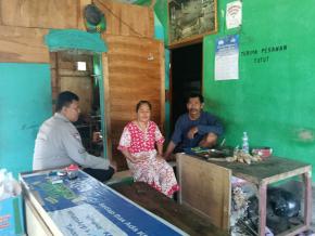 Bhabinkamtibmas Polsek Telagasari Sebar Pesan Kamtibmas Kepada Masyarakat, Antisipasi TPPO