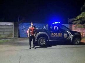 Brigpol Binahod Limbong Antisipasi Gukamtibmas di Malam Hari, Polsek Telagasari Gelar Patroli