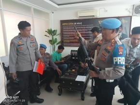 Perketat Disiplin, Propam Polda NTB Lakukan Pemeriksaan Senpi di Ditresnarkoba