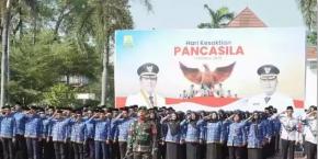 Upacara Peringatan Kesaktian Pancasila Tingkat Kabupaten Karawang Berjalan Khidmat, Pancasila Perekat Bangsa Menuju Indonesia Raya