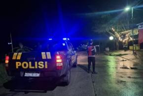 Jalan Sepi Bakan harendong,Cintalanggeng Dimonitor Personil Polsek Tegalwaru Pada Patroli Malam