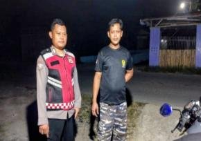 Prekat Polsek Banyusari Giat Patroli Jalan Raya Antisipasi Kejahatan di Wilayah
